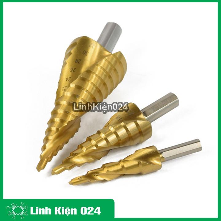 Bộ 3 Mũi Khoan Sắt Hình Nón Chất Lượng Cực Cao Phủ TITANIUM