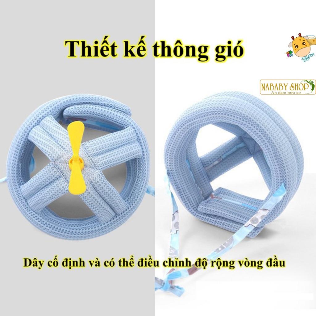Mũ Nón bảo vệ đầu cho bé có đệm thoáng khí chóng va đập, nón tập đi tập bò tập ngồi