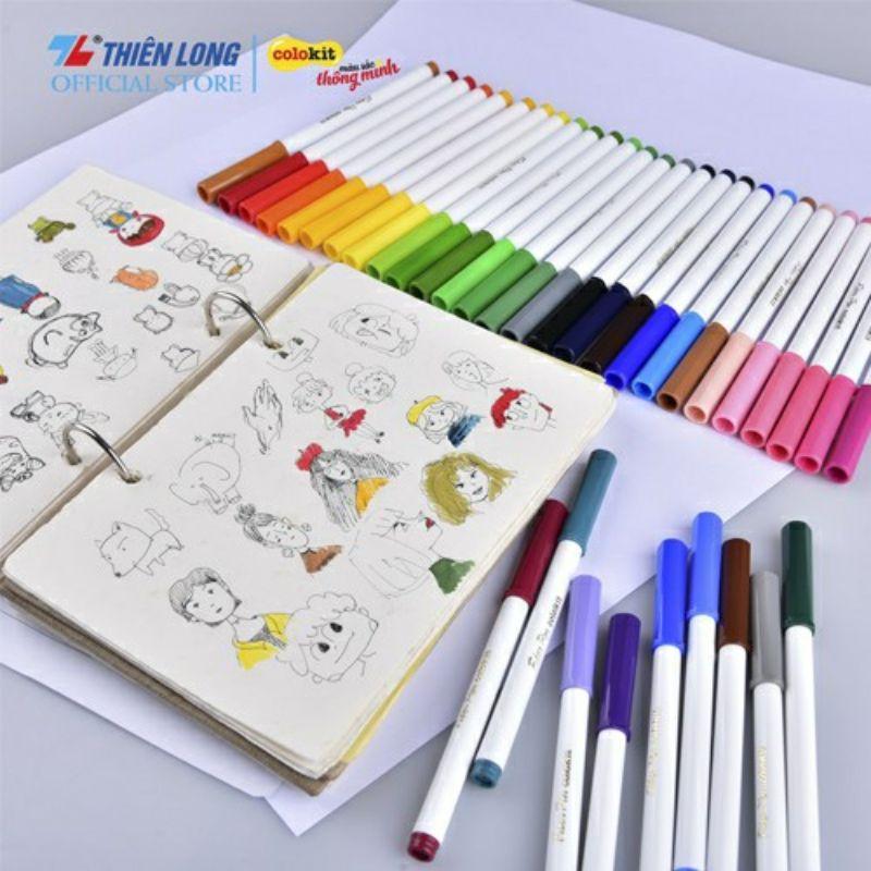 Bút lông 36 màu FIBER PEN Washable Colokit SWW-C006