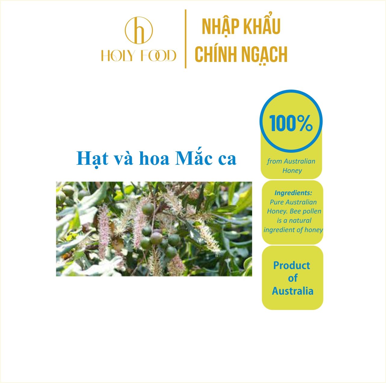 Mật ong Pure Origins MACADAMIA 250g