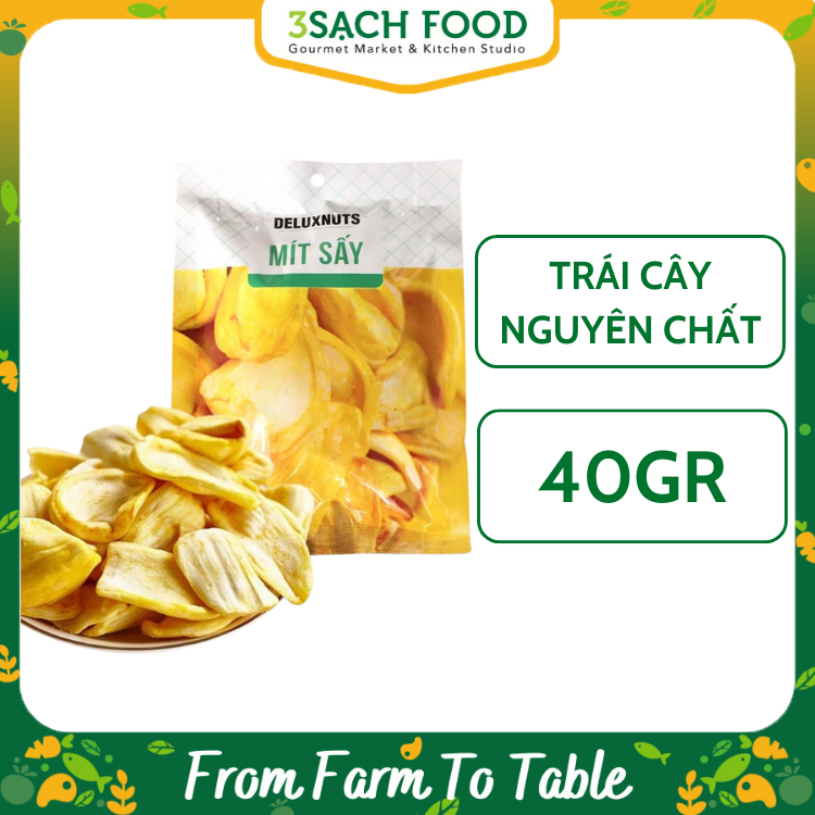 Mít Sấy JackFruit Chips Deluxnuts 40g