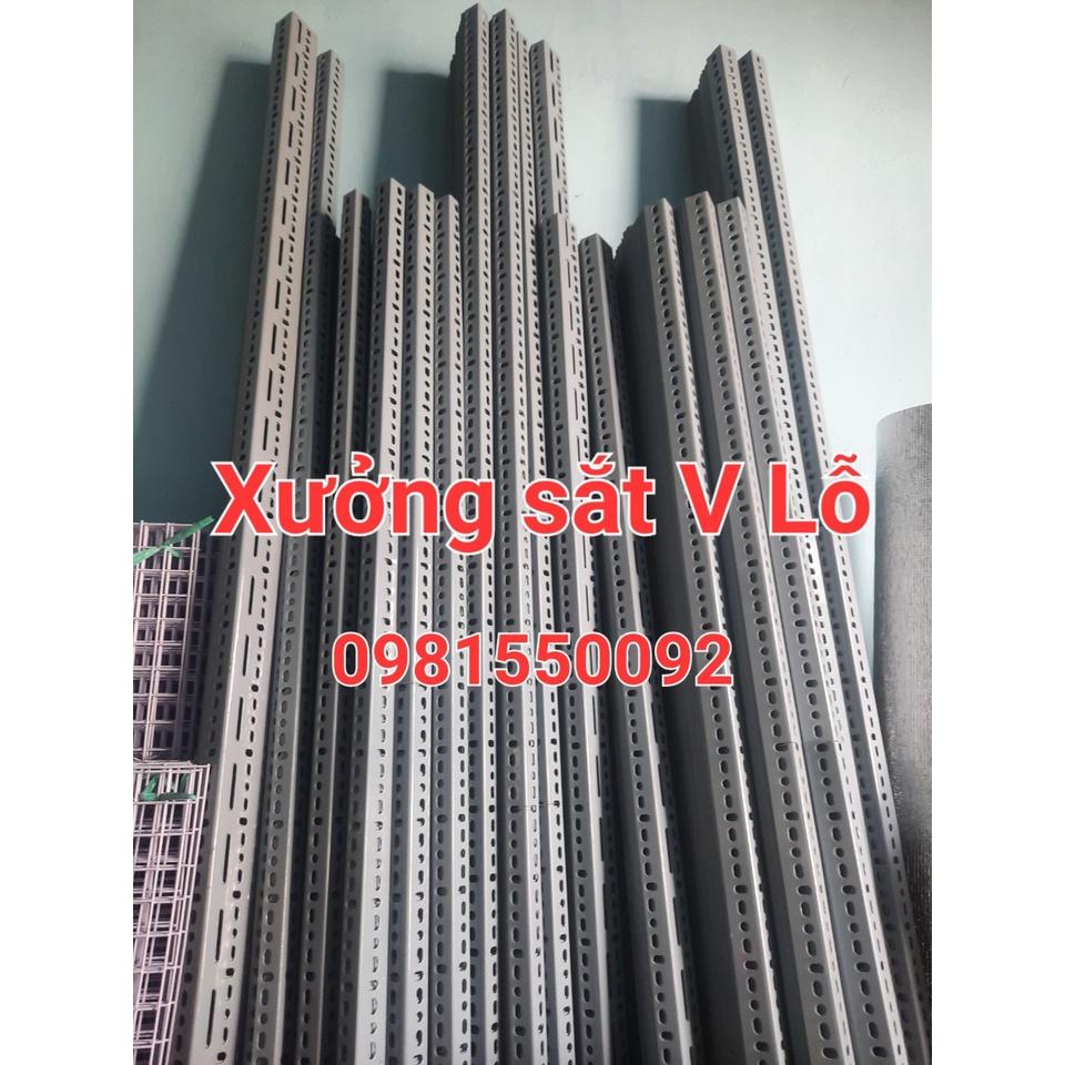 Kệ Sắt V Lỗ 3 Bậc 5 Tầng Mâm CÓ BÁNH XE Kệ sắt đa năng dùng khung sắt V3 và V4,