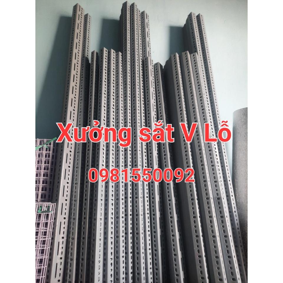 Kệ Sắt V Lỗ 3 Bậc 5 Tầng Mâm CÓ BÁNH XE ( Rộng 40cm x dài từ 60cm đến 150cm) Kệ sắt đa năng dùng khung sắt V3 và V4