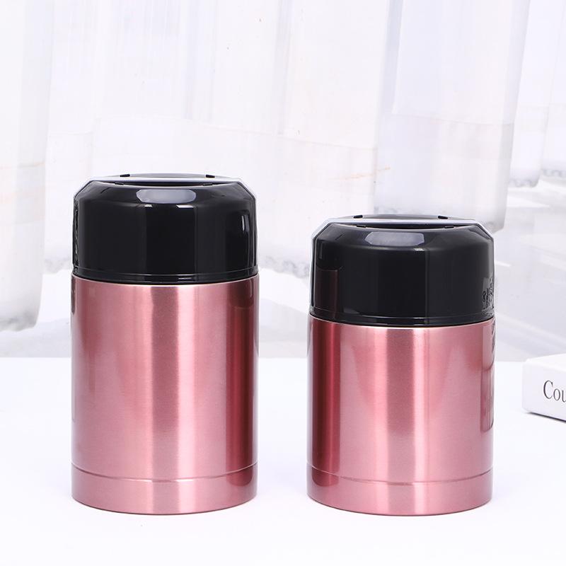 Đặc Biệt Nồi Hầm Inox 304 800Ml Nồi Hầm Mạ Đồng Ngoài Trời Cốc Hầm 1000Ml Hộp Cơm Cách Nhiệt Di Động