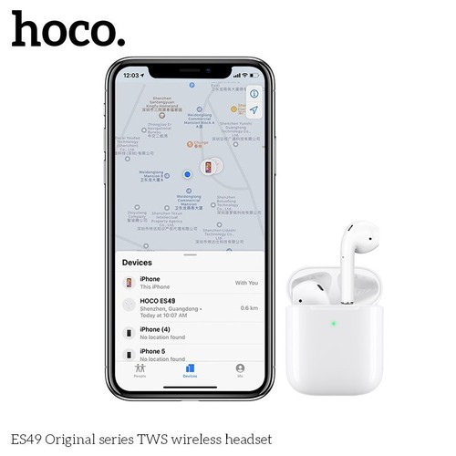 Tai Nghe Bluetooth Cảm ứng 2 bên TWS v5.0 có mic định vị Hoco ES49 - Hàng nhập khẩu