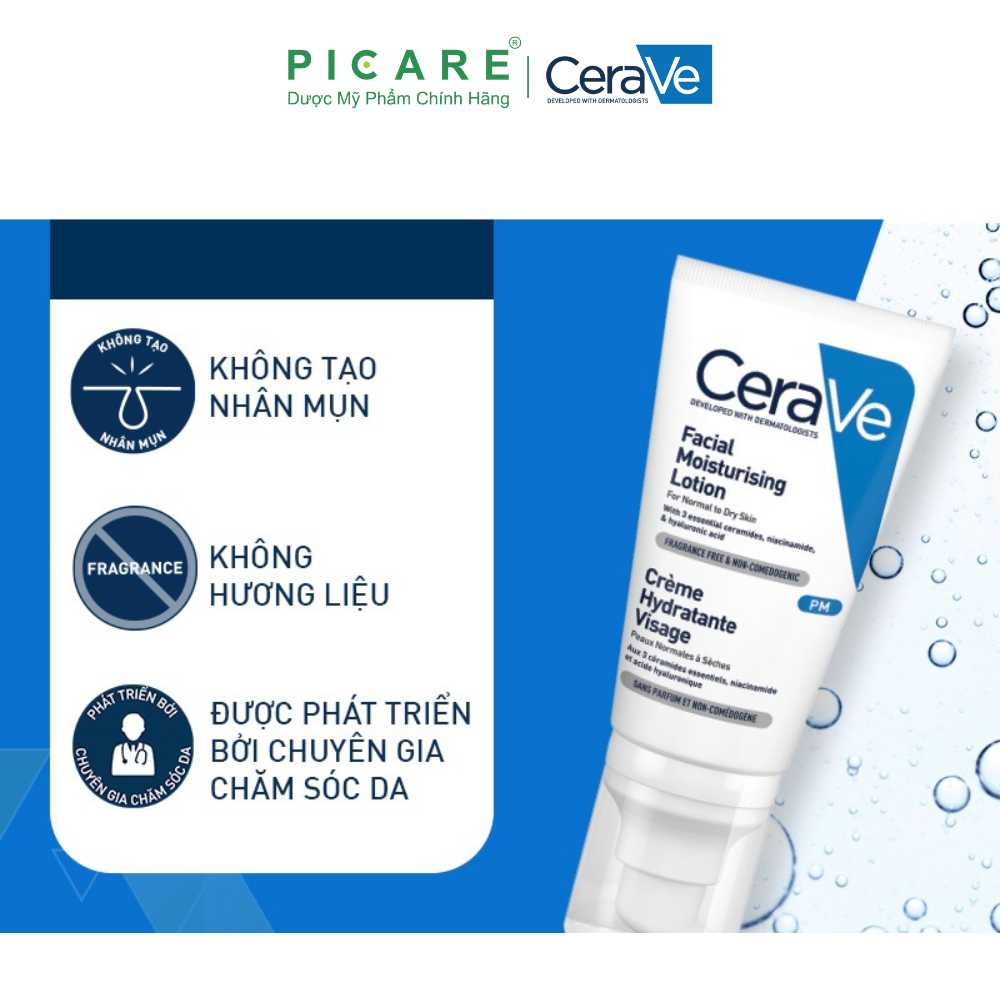 Sữa Dưỡng Ẩm Chuyên Biệt Ban Đêm CeraVe Facial Moisturizing Lotion PM 52ml