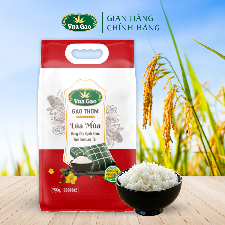 GẠO THƠM VUA GẠO LÚA MÙA - TÚI 5KG