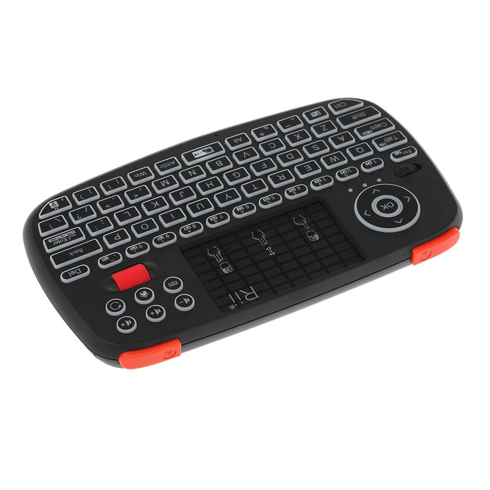 Bàn phím không dây mini Rii i4 Bluetooth & Chế độ kép 2.4GHz điều khiển từ xa