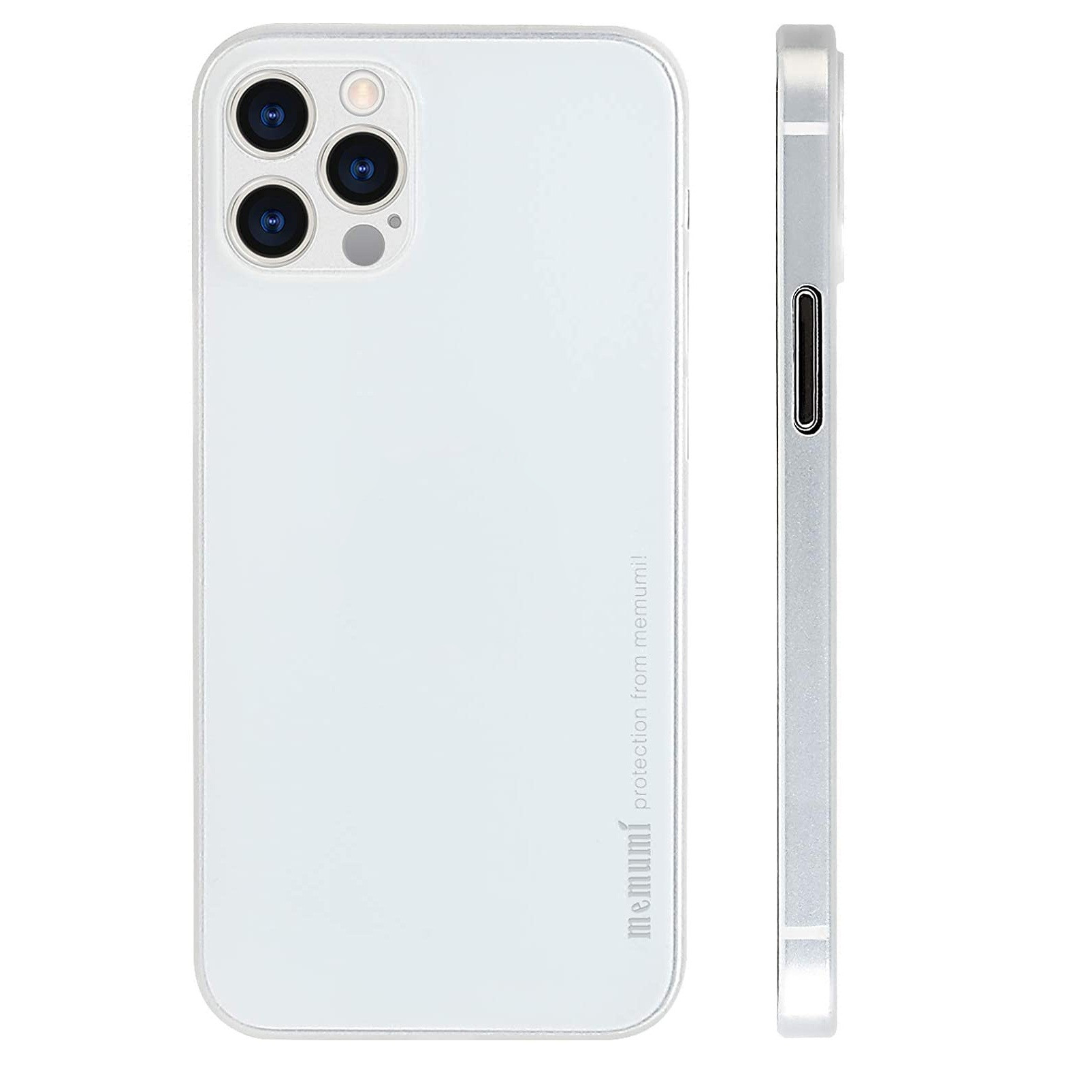 Ốp lưng nhám cho iPhone 12 Pro Max (6.7 inch) siêu mỏng 0.3mm hiệu Memumi ( có gờ bảo vệ camera, chống trầy, chống bụi) - Hàng nhập khẩu