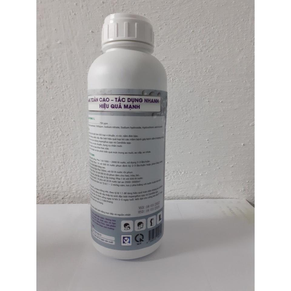 Nano - Bạc HRL 1000ppm - Sản phẩm dùng cho Gia súc, Gia cầm, Chim, Tôm, Ốc...