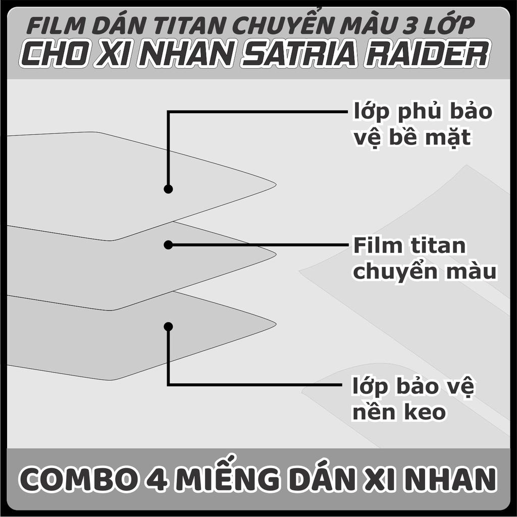 Decal dán ĐÈN XI NHAN Satria - Raider chuyển màu chống trầy ĐÈN XI NHAN xước 3 lớp