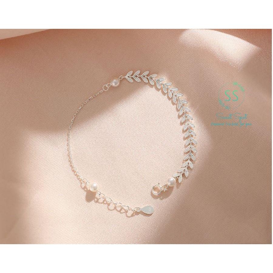 Lắc tay bạc nữ S925, lắc chân, vòng tay lông vũ Hàn Quốc, quà tặng bạn gái