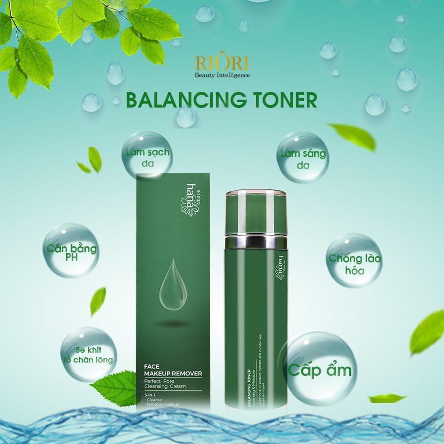 Nước hoa hồng RIORI BALANCING TONER 120G (loại cao cấp chai xanh)