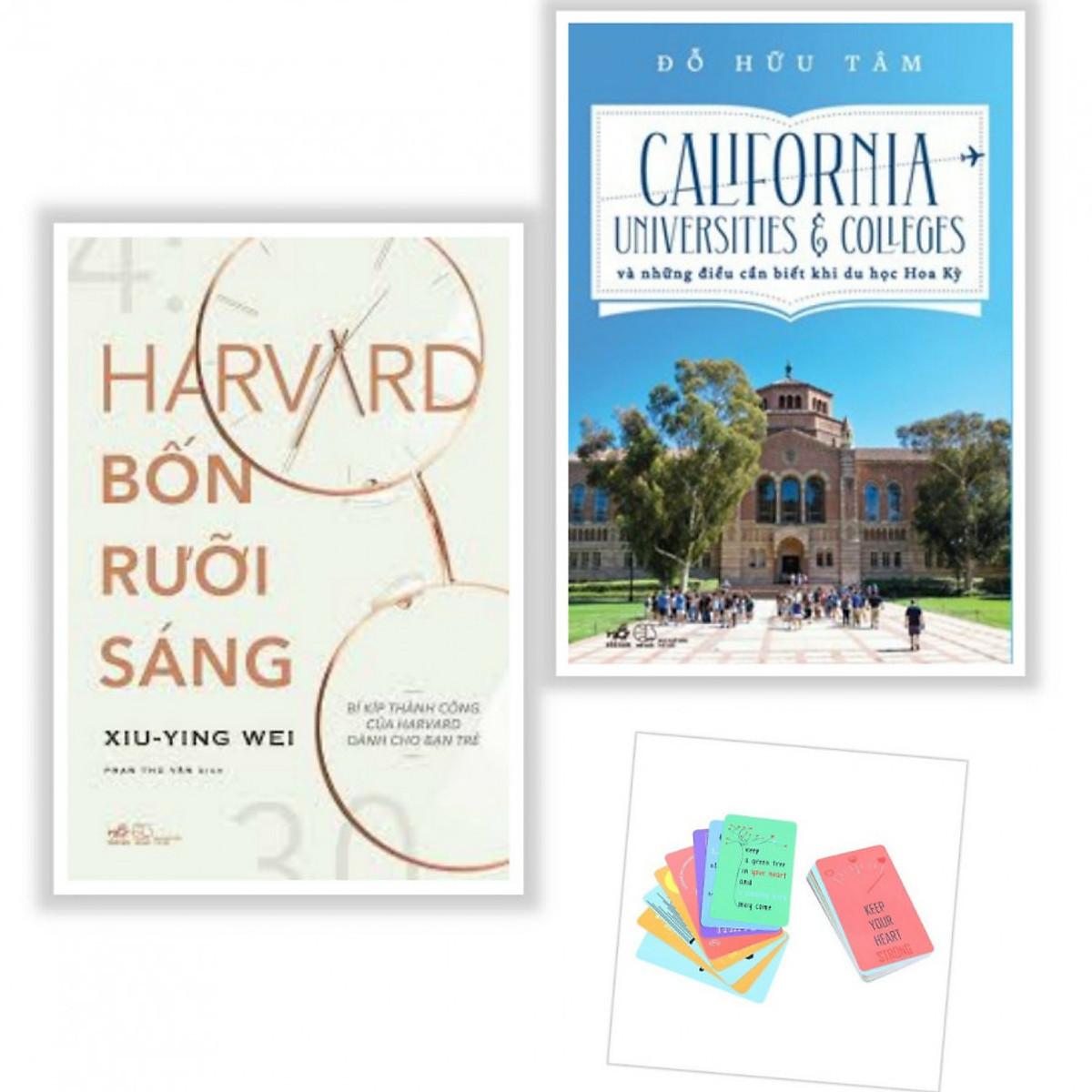 Combo Sách - California Và Những Điều Cần Biết Khi Du Học Hoa Kỳ + Harvard Bốn Rưỡi Sáng