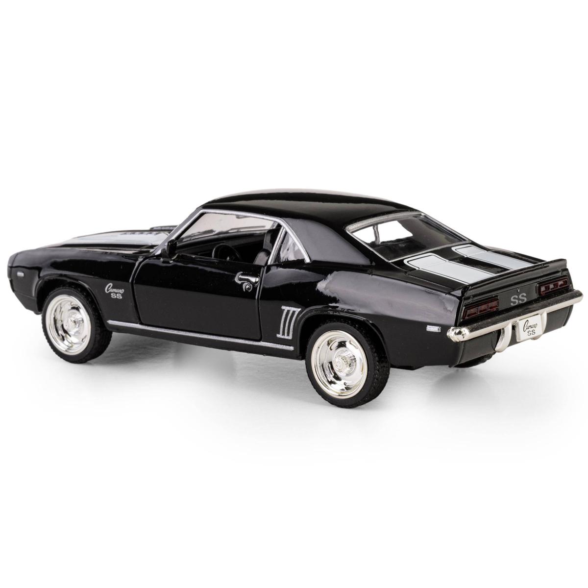 Đồ Chơi Mô Hình Siêu Xe Đua - Chevrolet Camaro SS 1969 Chạy Trớn - RMZ City 554026 - Màu Đen