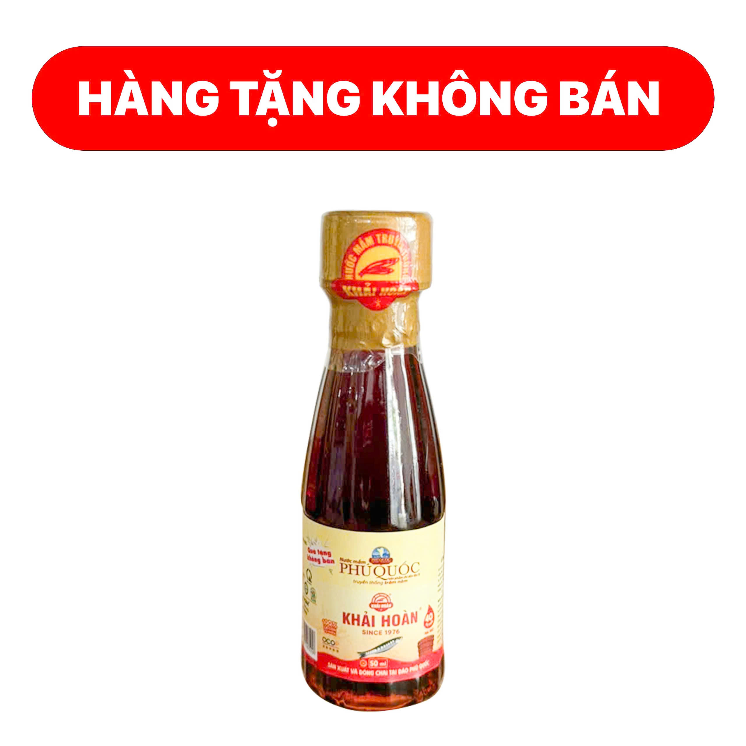 Nước mắm Khải Hoàn 40 độ đạm 50ml - quà tặng không bán