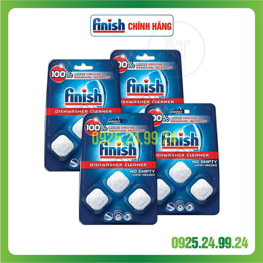 Viên vệ sinh máy rửa chén bát Finish - Vỉ 3 viên