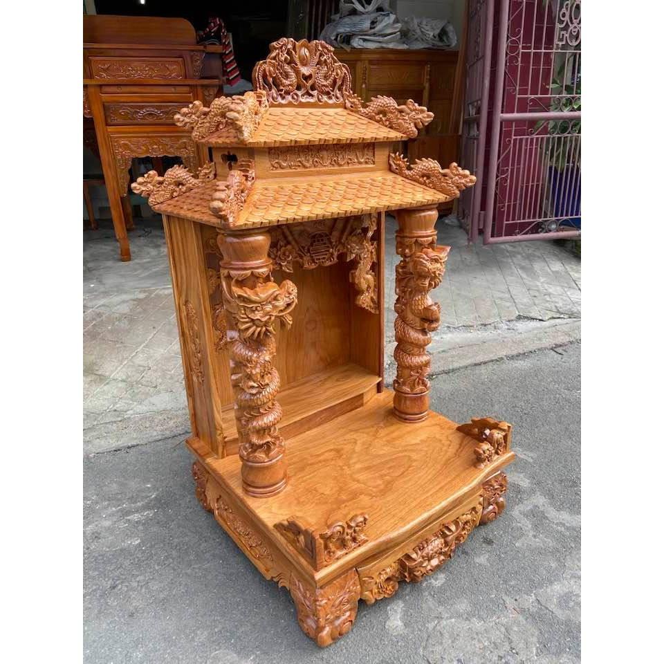 Bàn thờ thần tài ông địa 68 X 68 X 127CM, bàn thờ gỗ cao cấp , bàn thờ thần tài thổ địa