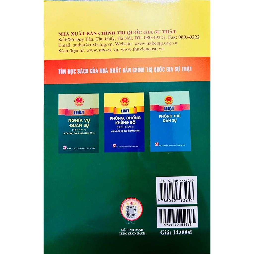 Sách - Luật Quốc Phòng (Hiện Hành) (Sửa Đổi Năm 2023) - NXB Chính Trị Quốc Gia