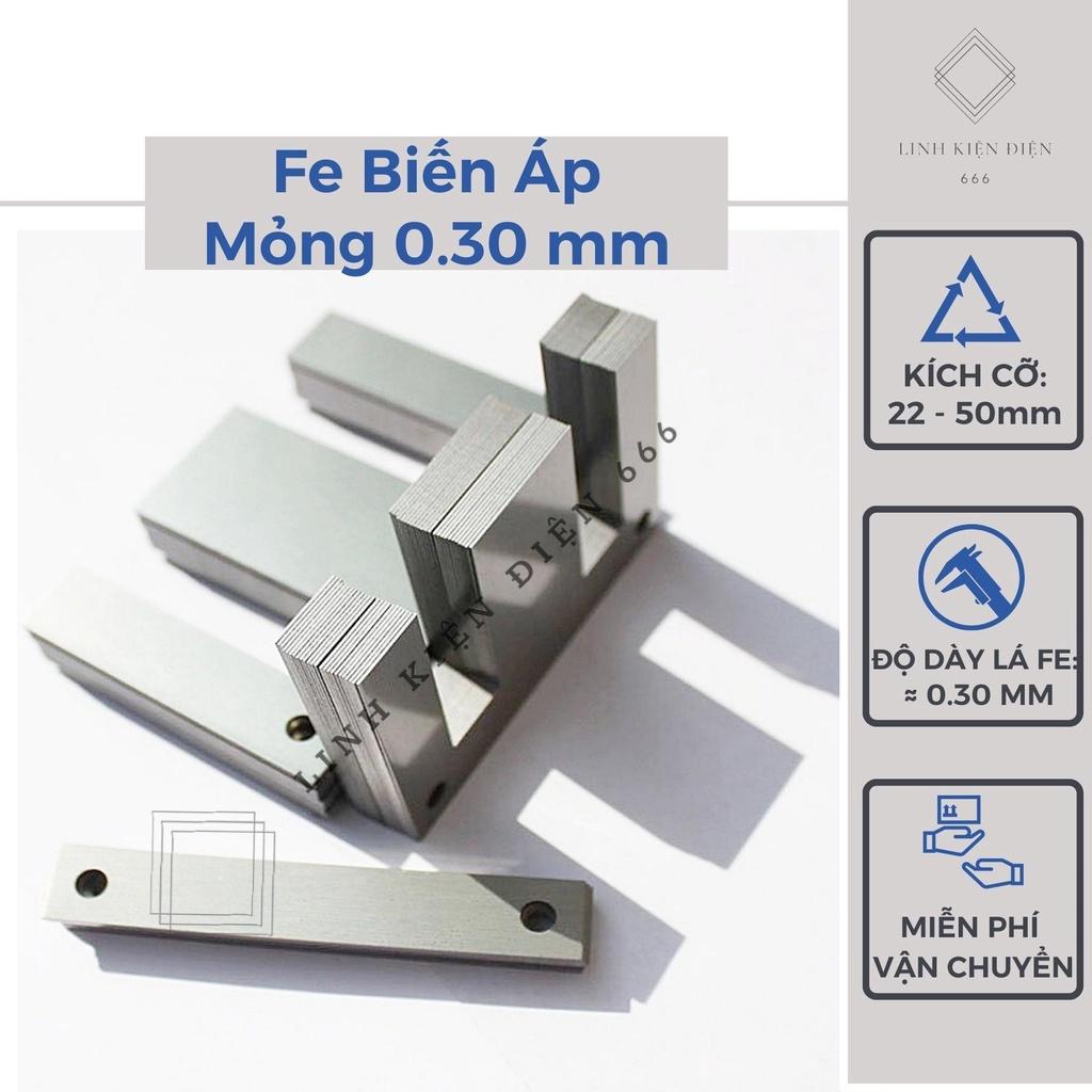 Phe Biến Áp (Lá Mỏng 0.30 mm) Fe Quấn Đổi Nguồn Biến Áp Kích Cơ Phe Kích Cá