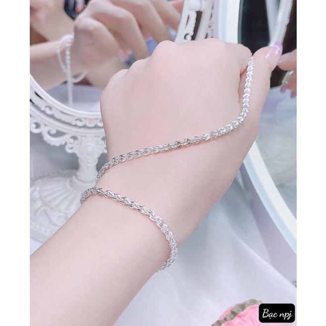 Lắc tay đuôi phụng mix các mẫu, Vòng tay nữ Bạc Ta - Bạc npj
