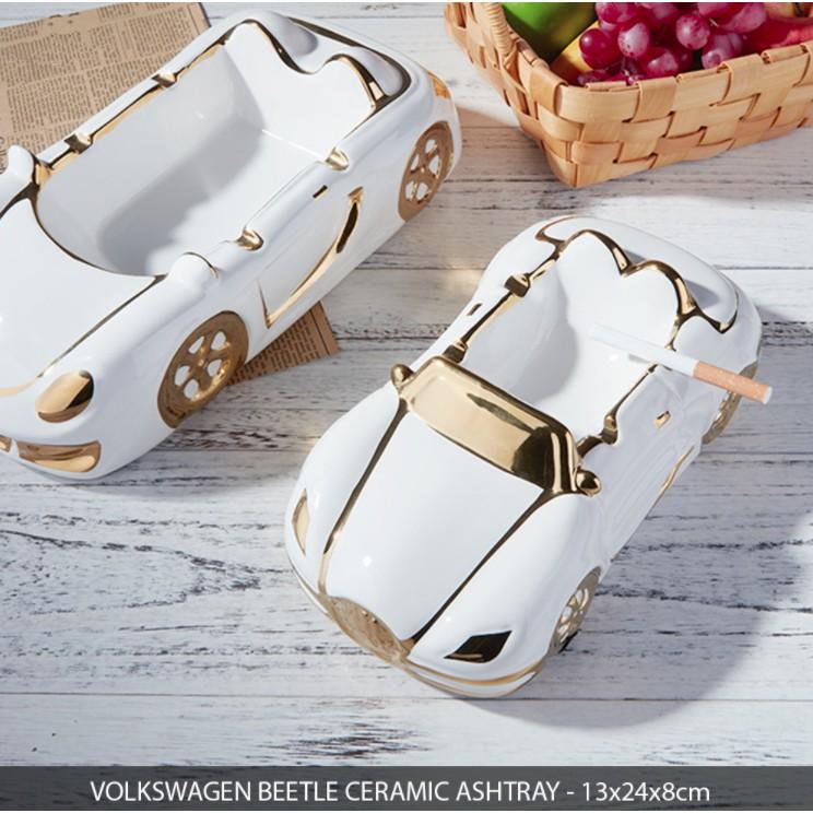 Gạt tàn thuốc để bàn xe ô tô Volkswagen Beetle Ceramic Ashtray - AsiaMart
