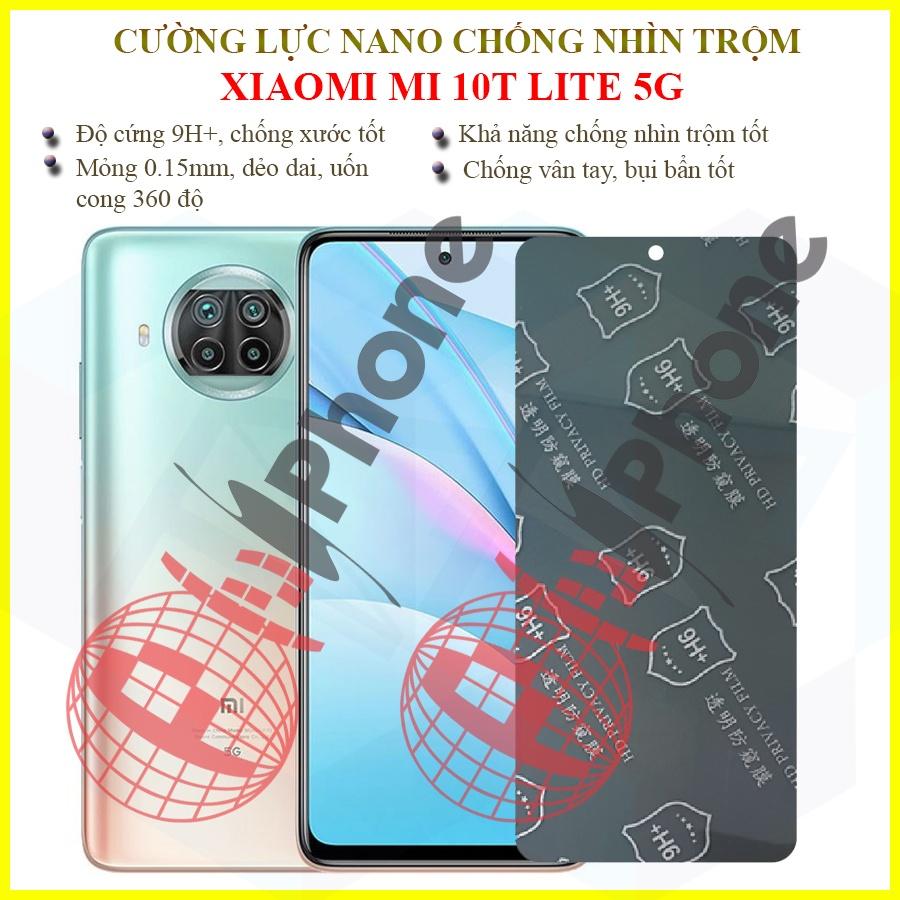 Dán chống nhìn trộm  dành cho Xiaomi Mi 10T Lite 5G - Dán cường lực dẻo nano 9H+