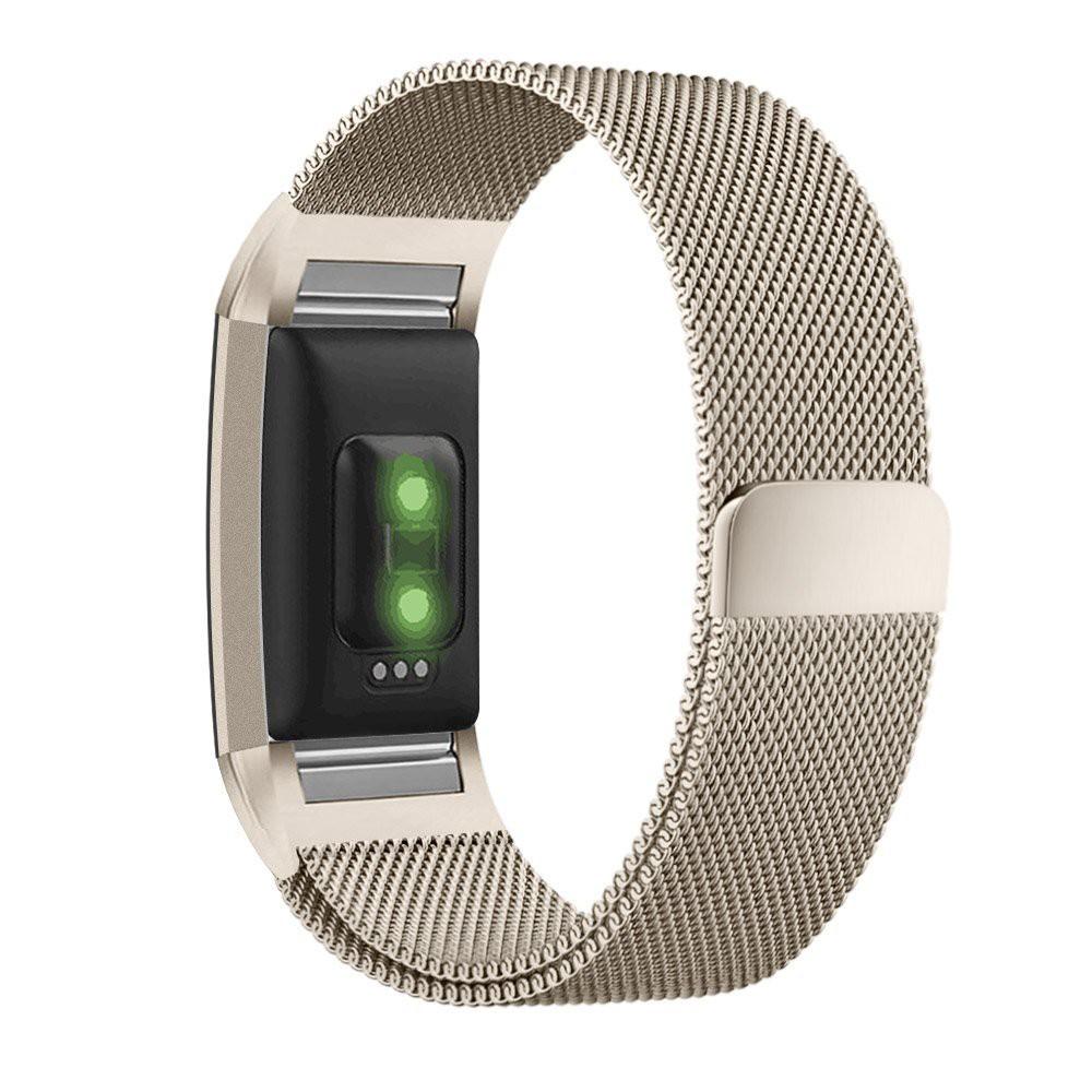 Dây đeo bằng thép không gỉ Milanese từ tính cho Fitbit Charge 2