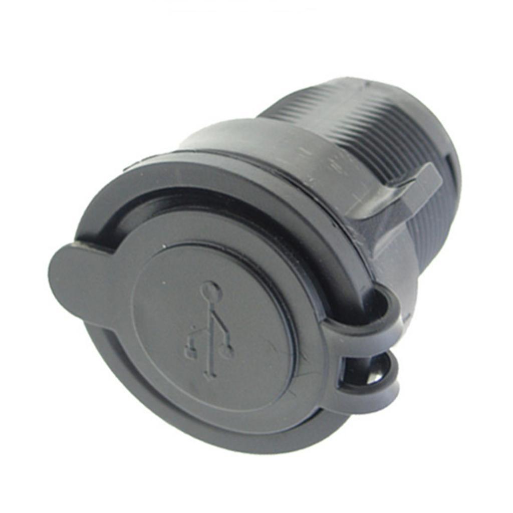 Waterproof Motorcycle Car 5V 3.1A Dual USB   Sockets White LED