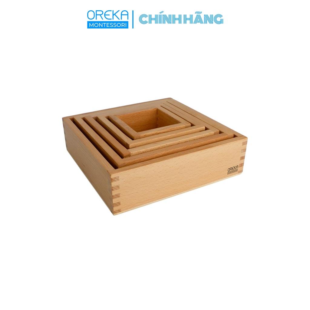 Đồ chơi trẻ em Oreka Montessori Bộ các hộp xếp lồng vào nhau - 0141100