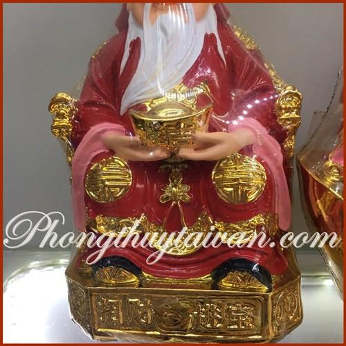Thần tài Thổ địa Kim sa 15cm