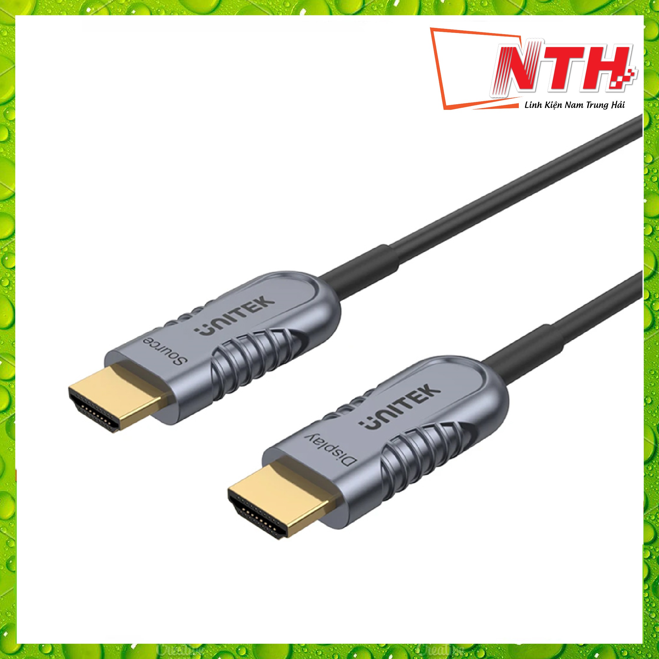 CÁP HDMI 2.1 UNITEK ULTRAPRO 10M ACTIVE OPTICAL C11028DGY 8K - Hàng Nhập Khẩu