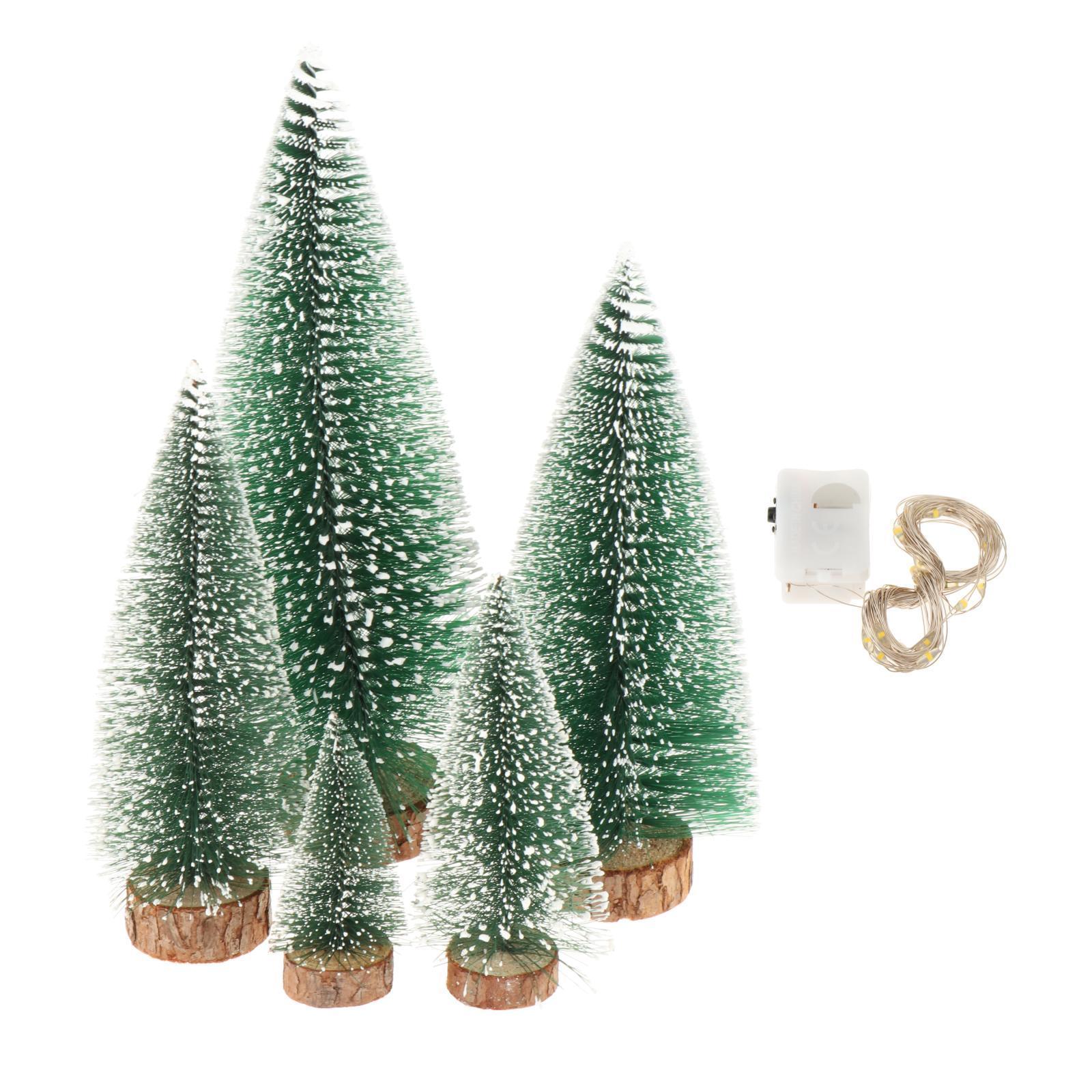 Artificial Christmas Tree Ornament with Lights for Xmas Office Shop Showcase