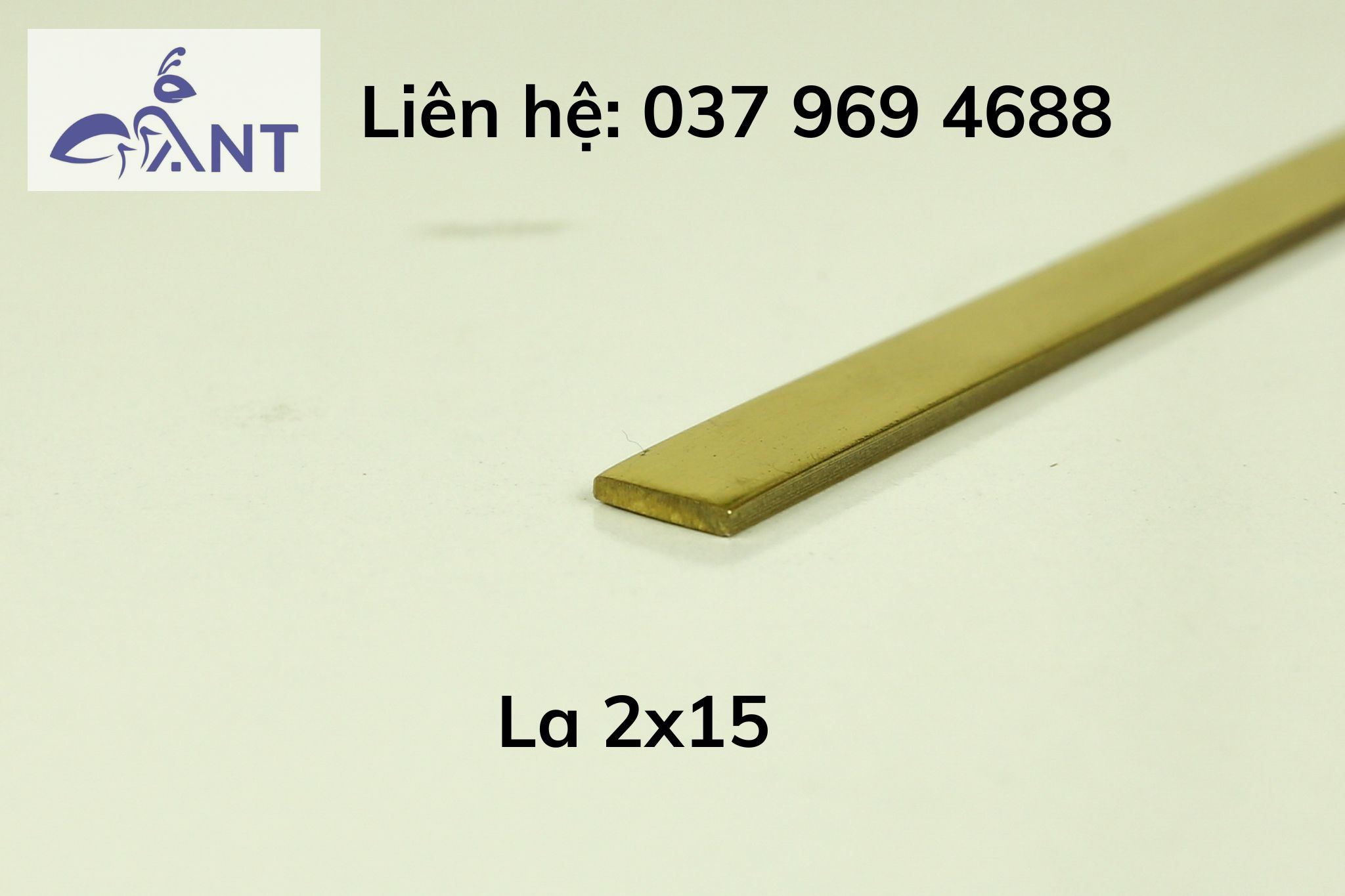 Nẹp đồng la 2x15, nẹp la trang trí, thanh la đồng, thanh dài 3m, có hỗ trợ cắt theo kích thước