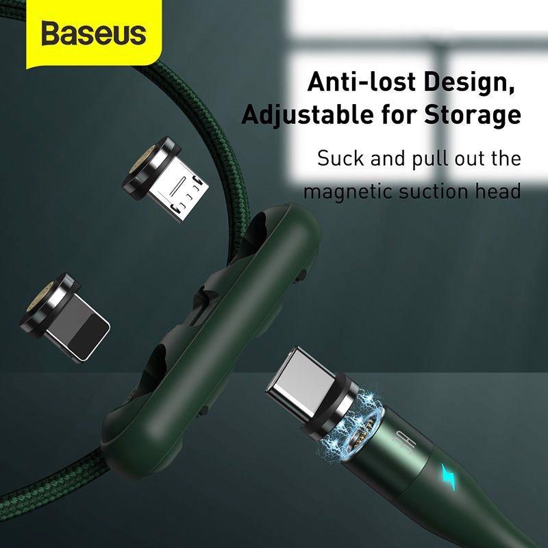 Cáp từ nam châm hỗ trợ sạc nhanh Baseus Zinc Magnetic Gen5 Safe Fast Charging Cable LV872- Hàng chính hãng.