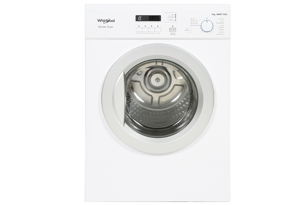 Máy sấy thông hơi Whirlpool 7 kg AWD712S2 - Hàng chính hãng - Giao HCM và 1 số tỉnh thành