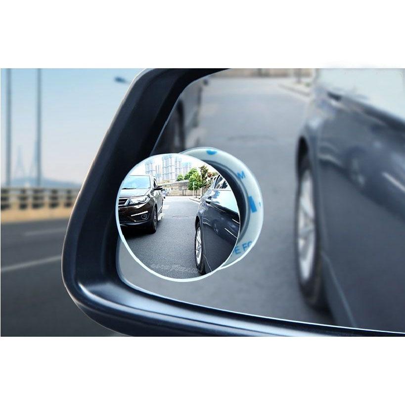 Bộ 2 Gương Cầu Lồi Gắn Trên Gương Chiếu Hậu Ô Tô Xoay 360 Độ Xóa Điểm Mù 29
