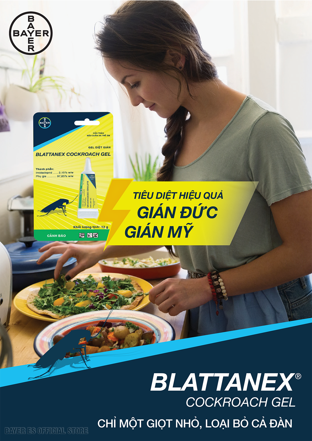 Gel Diệt Gián Blattanex Chính Hãng