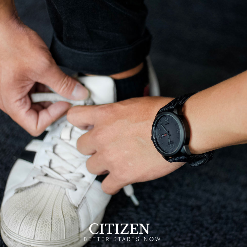 Đồng Hồ Nam Citizen Dây Vải Nato BM8475-00F - Mặt Xám