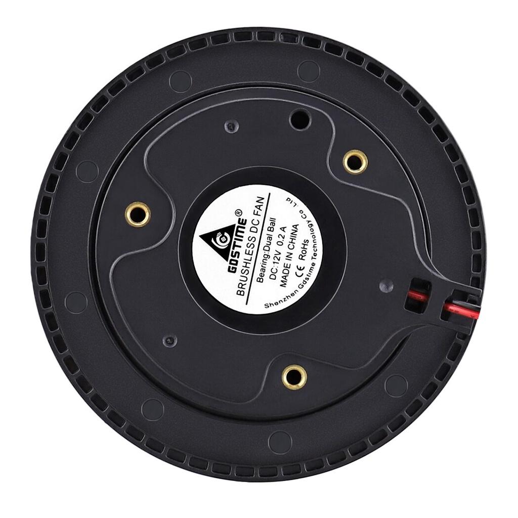 1Pcs Gdstime DC 12V Fan 100mm 100mmx100mmx25mm New Centrifugal Turbo Cooler Fan 10cm 100x25mm Dual Ball Turbo Blower Fan