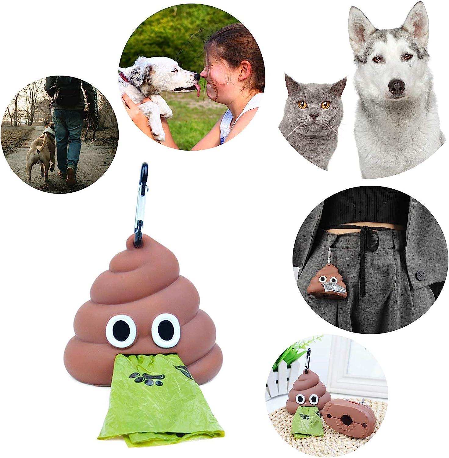 Túi phân chó lớn hơn Túi đựng phân chó Túi đựng phân chó Túi đựng phân chó Hộp đựng túi đựng chất thải có móc không thấm nước với carabiner dành cho tã giấy thải của thú cưng