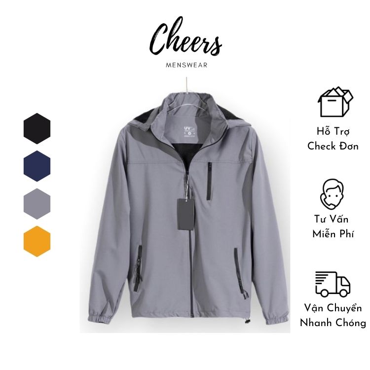 Áo khoác gió nam nữ Gore-Tex 2 lớp Cao Cấp Chống nước, Chống nắng, Ngăn tia UV