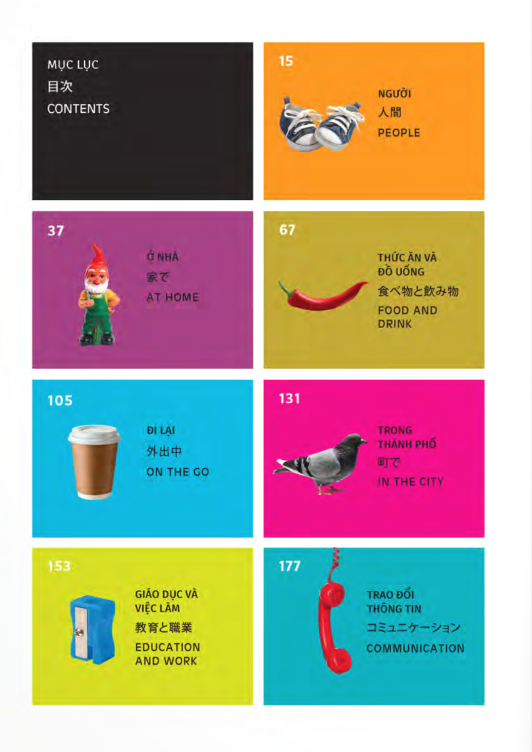 Sách PONS GENERAL REFERENCE – TRILINGUAL VISUAL DICTIONARY Vietnamese–Japanese–English