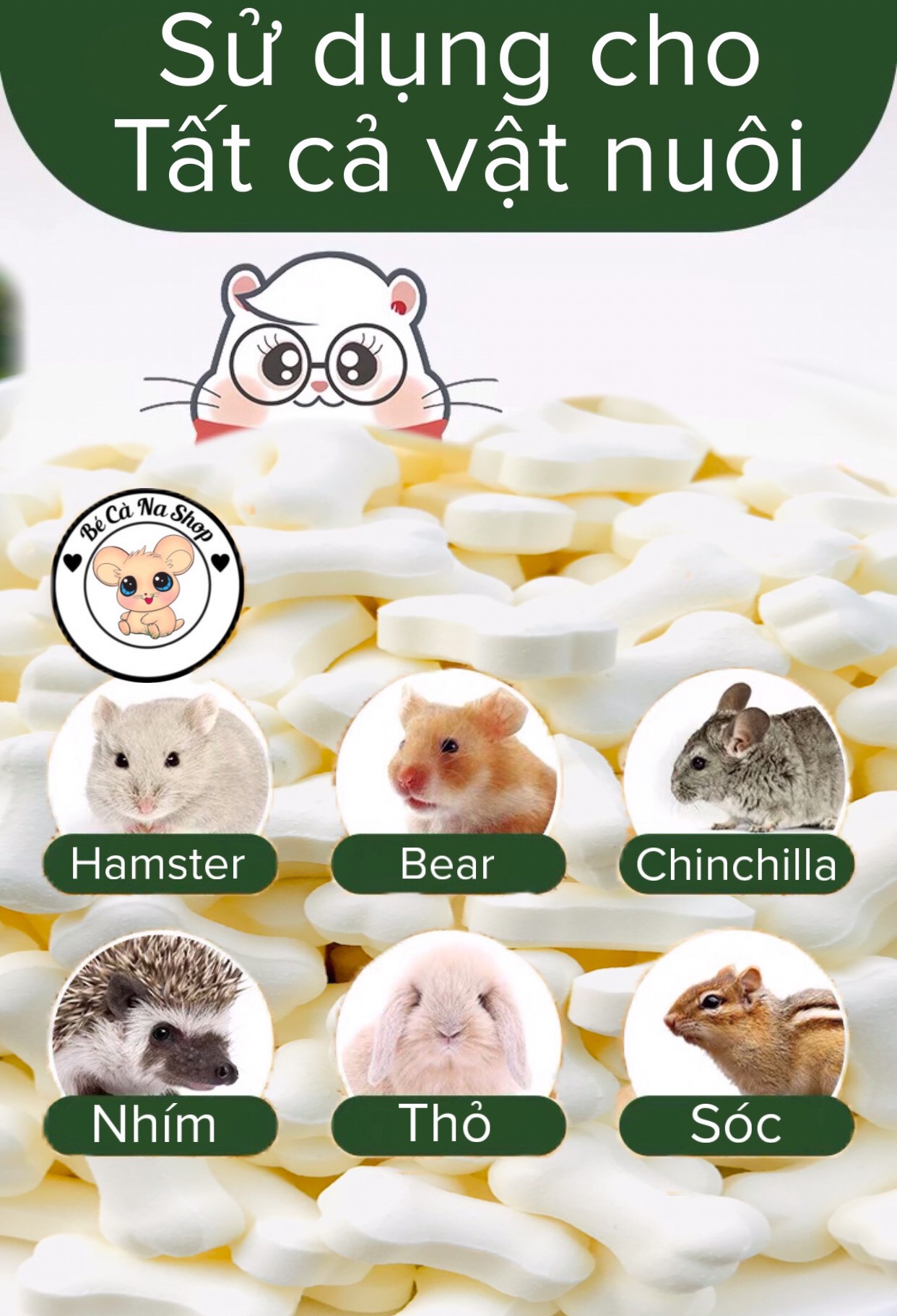 Xương sữa dê cho hamster hàng nhập thái lan