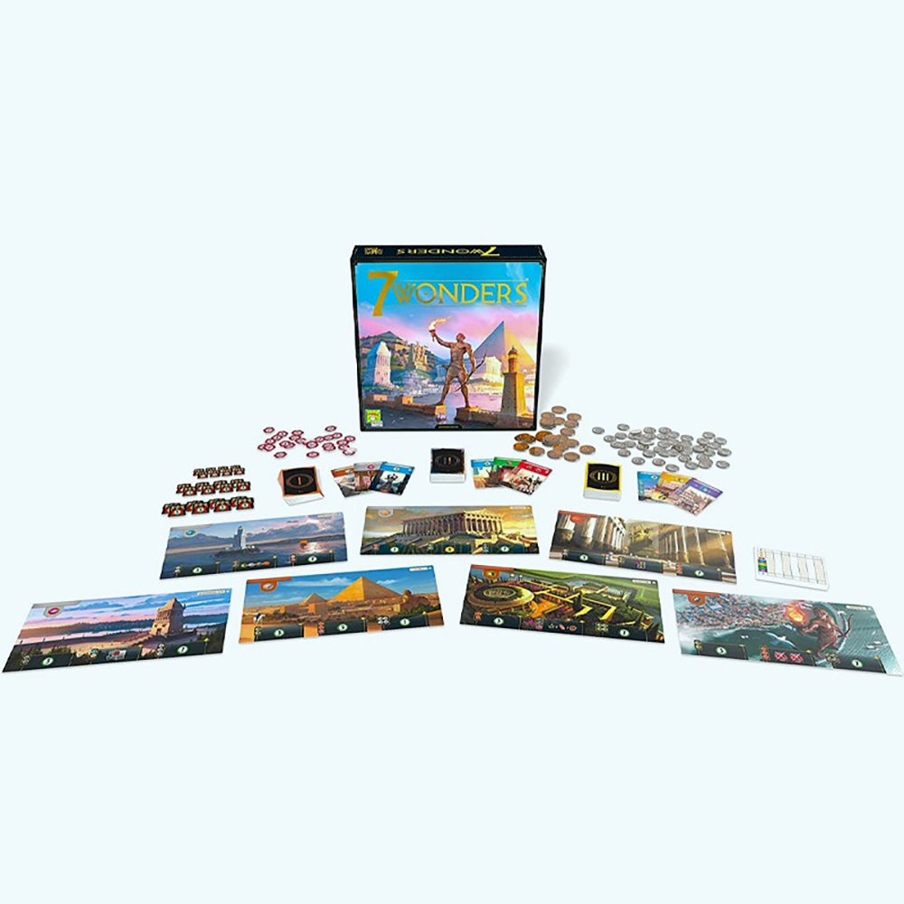 7 Wonders Board Game Bộ đồ chơi 7 Kỳ quan phiên bản mới vui nhộn dành cho gia đình