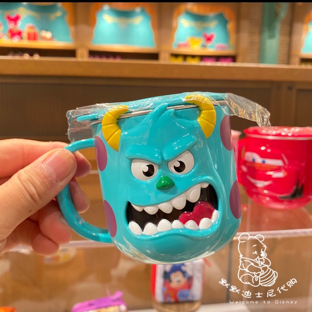 Ly giữ nhiệt Disney có nắp hình Sulley nổi 3D cho bé 260ml - LYSULLEY