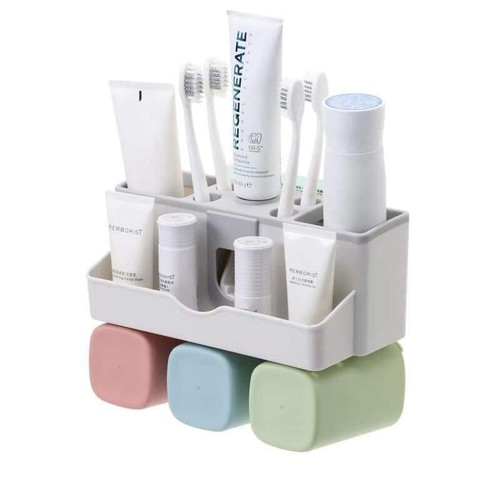 Dụng cụ lấy kem đánh răng tự động kèm 3 cốc
