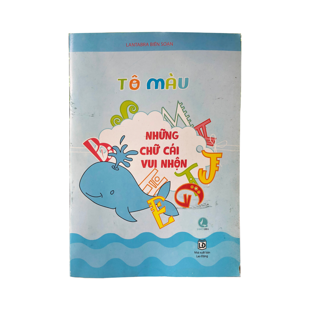 Sách Tô Màu - Những chữ cái vui nhộn - Dành cho bé (3-8 tuổi ), bìa mềm, 20 trang