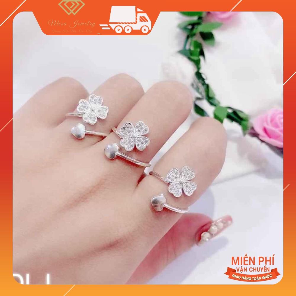 NHẪN CỎ 4 LÁ BẠC TA MÃ SP0045230