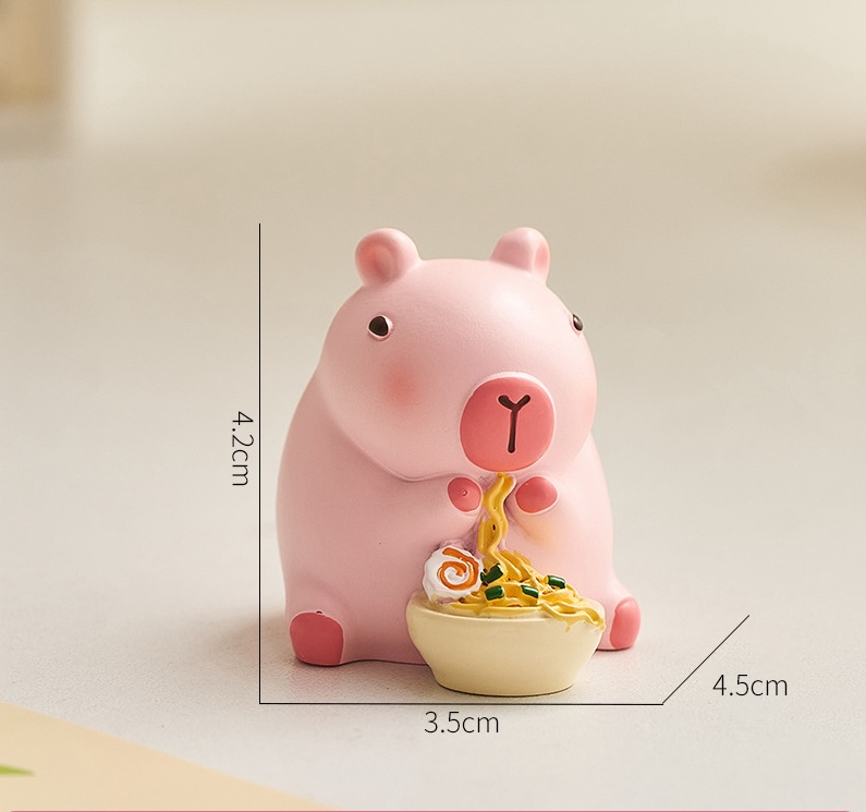 Mô Hình Capybara Chuột Lang Nước Màu Hồng Blindbox Bộ 8 144 Trang Trí Quà Tặng Decord Nhà Cửa Art House_ Hàng chính hãng